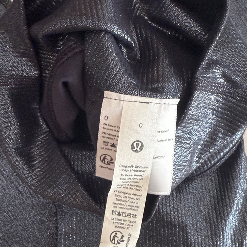 New with tags Lululemon Align Ribbed high rise pant 25 inch with shine - Picture 5 of 6
